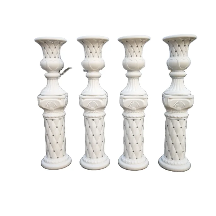 yiwu factory directly sale fashion Roman column 1721 1722 plastic pillar and pot  for wedding decoration