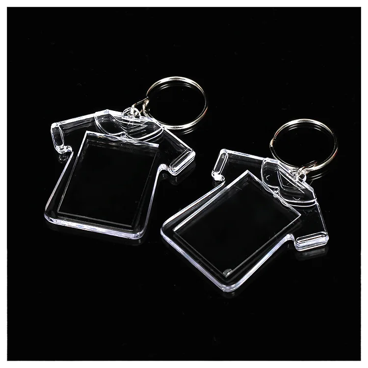 Love Picture Insert Heart Shape Keychain acrylic blank keychain