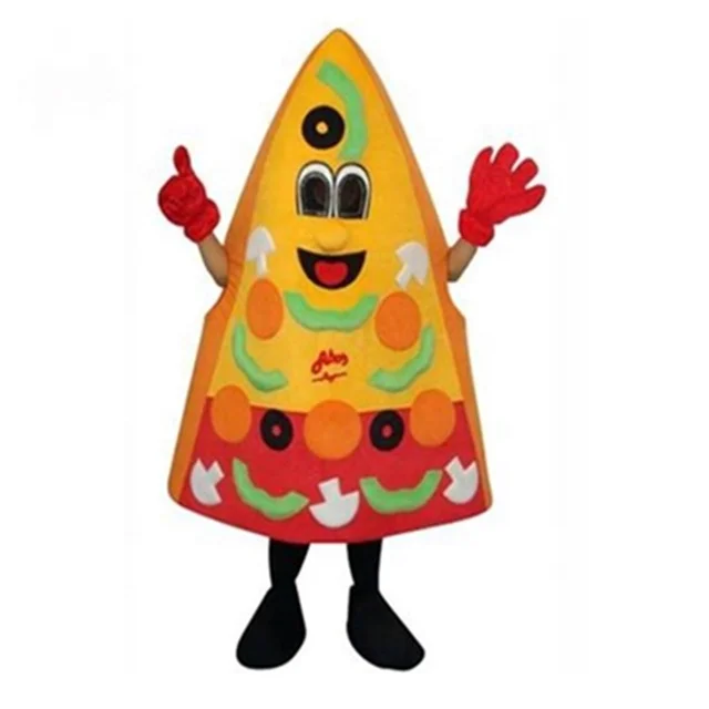 Pizza Cake Mascot Costume Adult Cartoon Character Outfit Suit