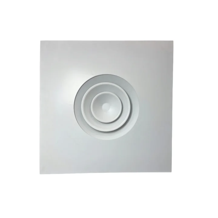 Самый продаваемый качественный квадратный Круглый Потолочный Воздушный Диффузор с квадратной панелью