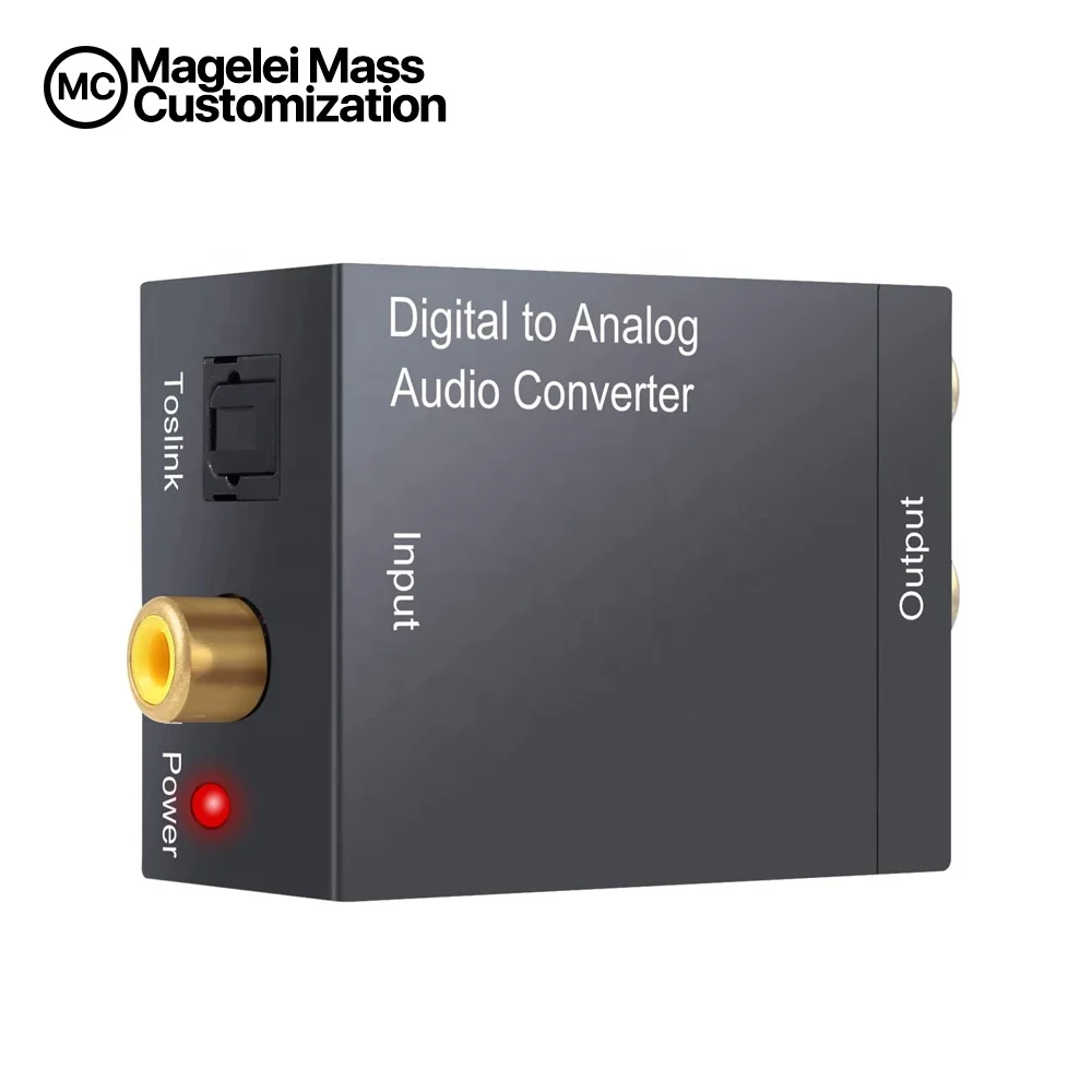 High Quality Premium Optical Coaxial Toslink Digital To Analog Rca R/L Audio Converter