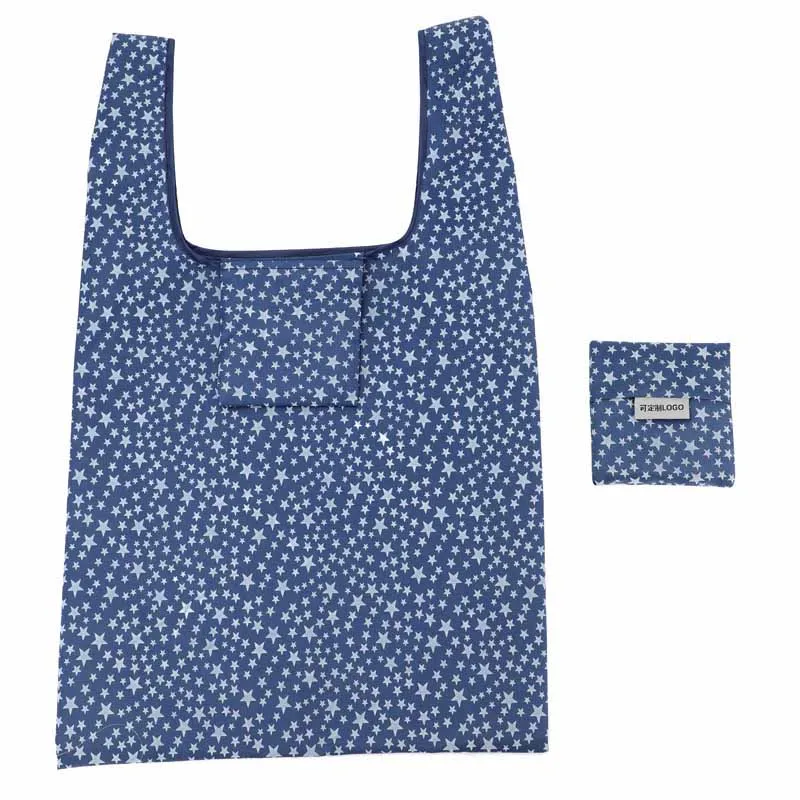 Portable shopping bags Clothing store advanced sense shopping bag handbag Oxford cloth folding shopping bag