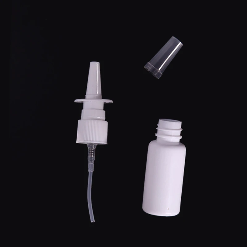 High quality tanning nasal spray 10ml 20ml 30ml HDPE Plastic Empty Nasal Spray Bottles