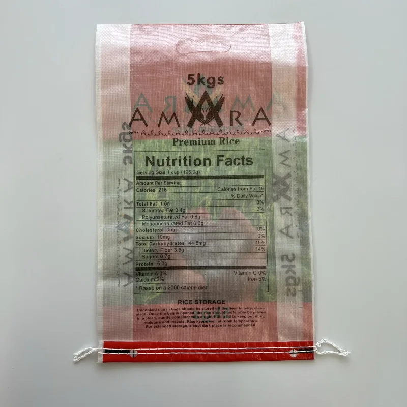 50kg Custom pp woven empty flour grain maize rice packaging corn bags rolls