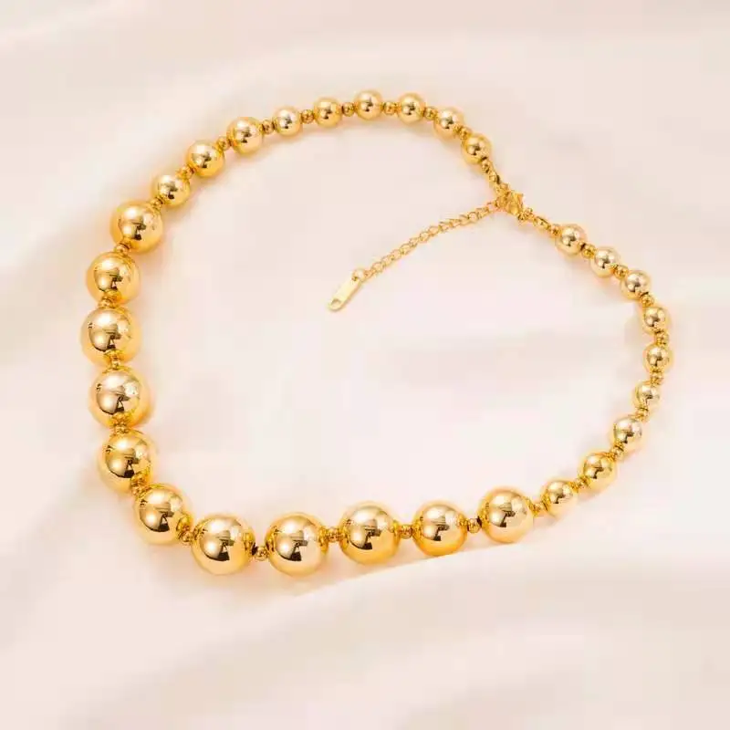 Wholesale Personality Exaggerated Stainless Steel Sweet Cool Bracelets Beaded Bracelet For Women