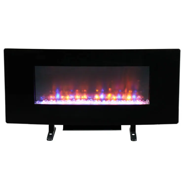 
42-inch wall-mounted electric fireplace installation inserts multi-color living room heating electric fireplace 