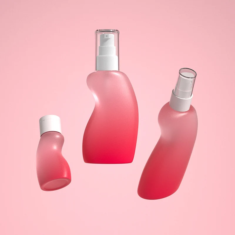 Wholesale  50ml 90ml 125ml spray bottle empty PET plastic spray bottles