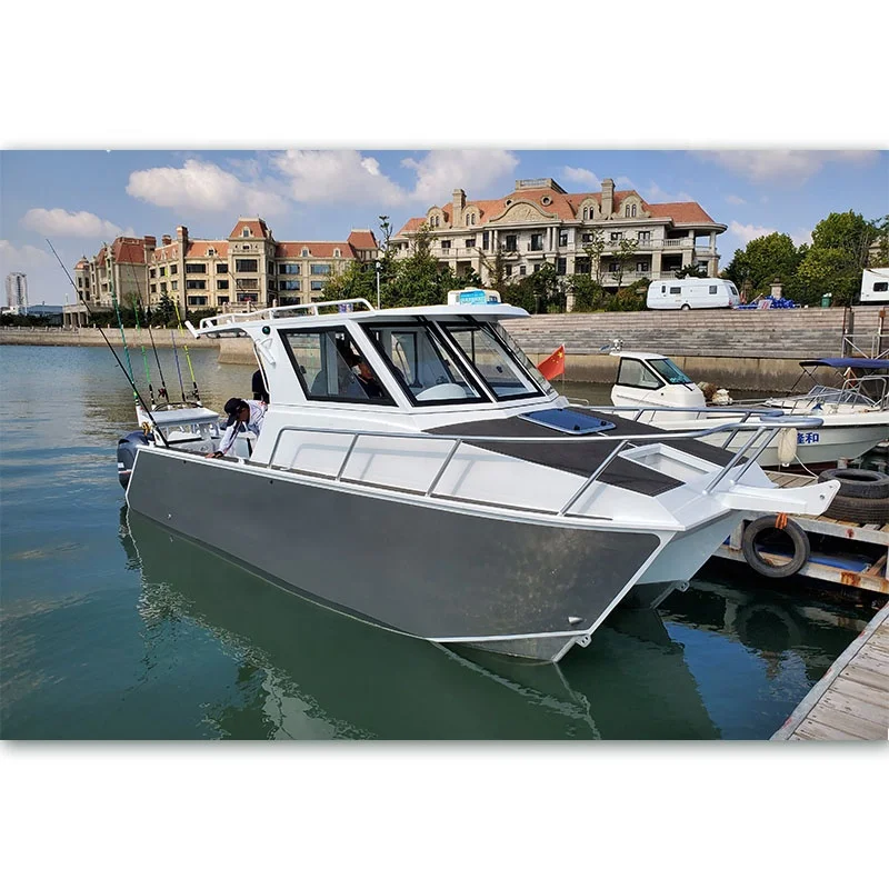 7.3m Enclosed Cabin Aluminum Offshore Boat Catamaran Commercial Boat for sale Townsville