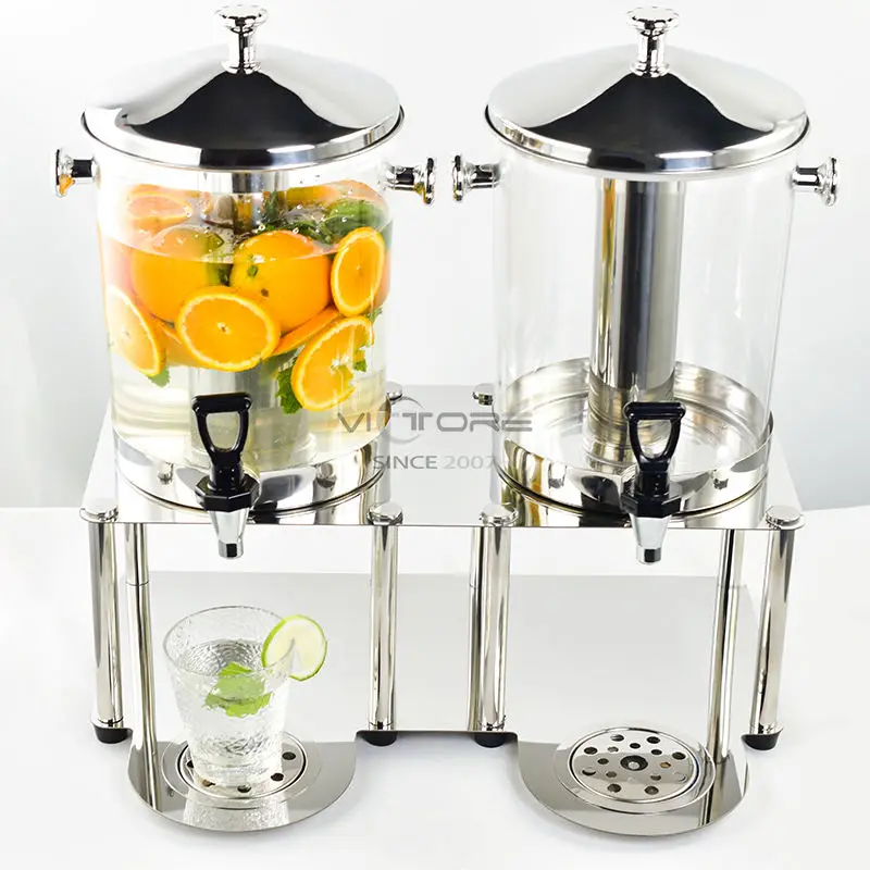 Stainless Steel Chafing Dish Buffet Ware Barrel Beer Mini Beverage Cold Drink Juice Dispenser With Tap