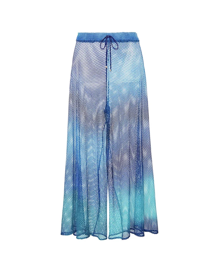 2022 New Women Deep V Netted Lantern Long Sleeve Ombre One Piece Swimsuit and Pants Backless Swimwear Mesh Pants Beachwear OEM