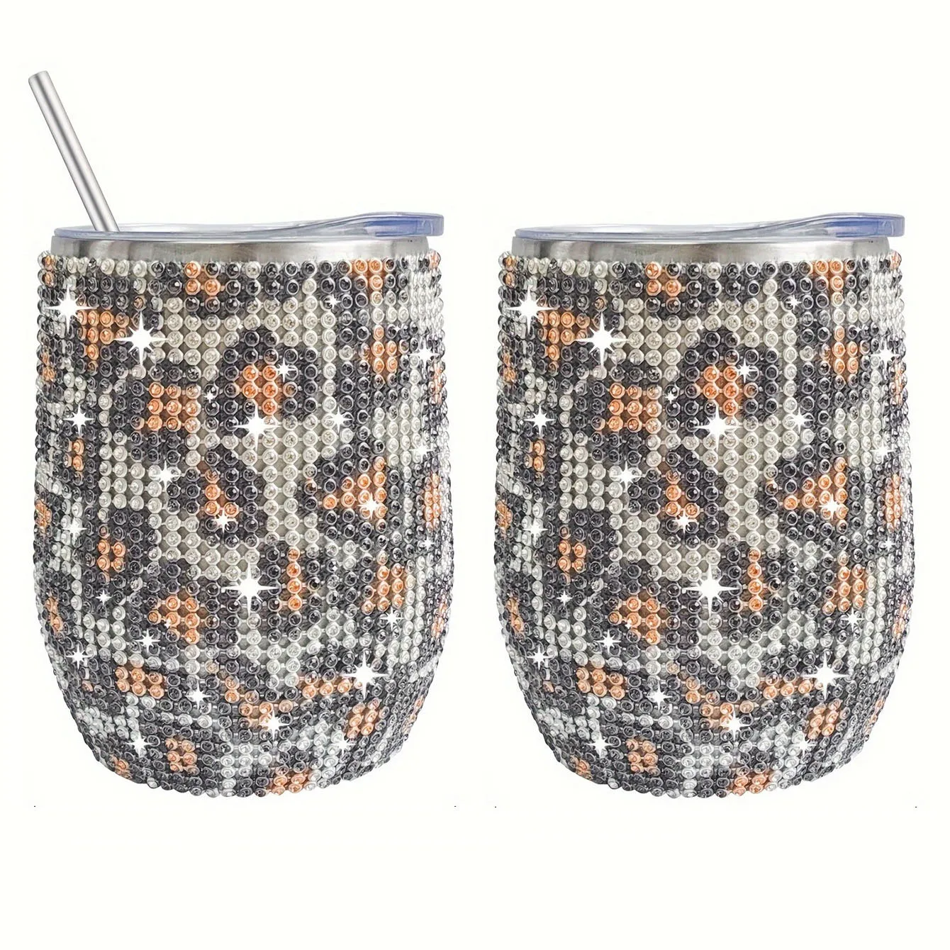 Glitter Custom colours amazon straight popular steel Light blue Light green drinking set coffee mug double wall stainless steel