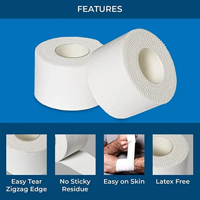 gymnastics 100% Cotton Zinc Oxide Tape Wrist Support Boxing Sports Tape Athletes Sports Bandage