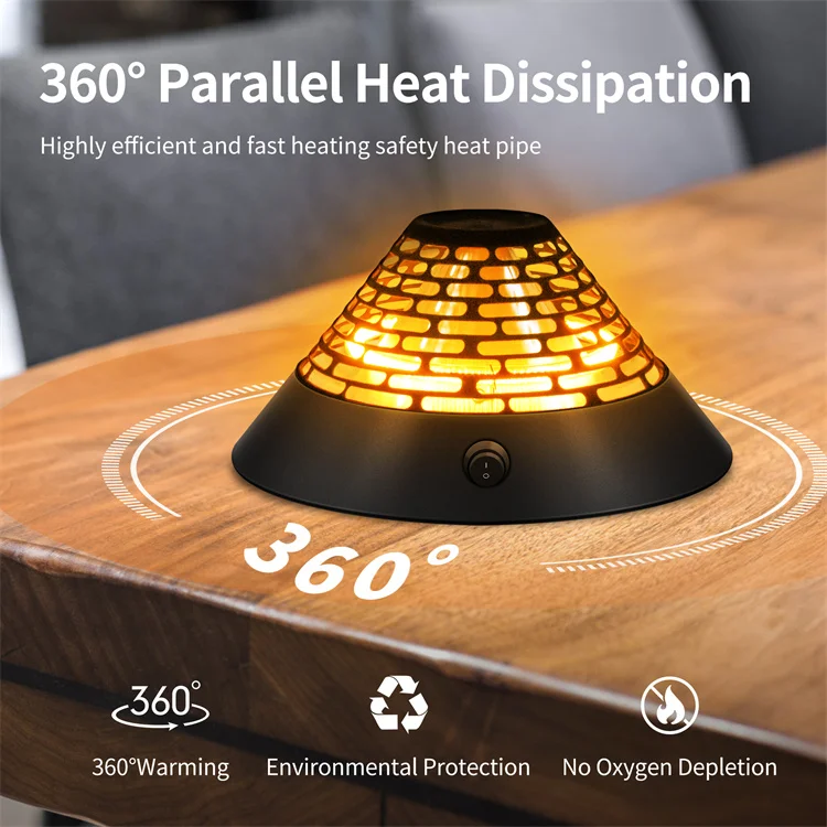 360 Degrees Heating Portable Volcano Patio Heater Aluminum Alloy Body Large Space Heaters