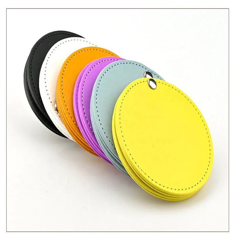 Mini PU Pocket Makeup Mirror Portable Cosmetic  Mirrors for Girls wholesale