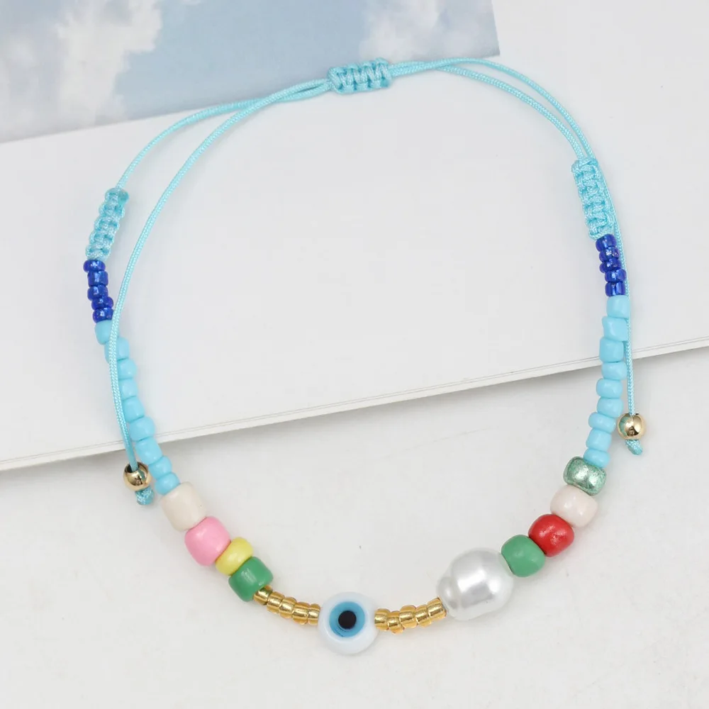 Fashion jewelry bracelets high quality Bohemian style adjustable glass seed bead bracelet wholesale