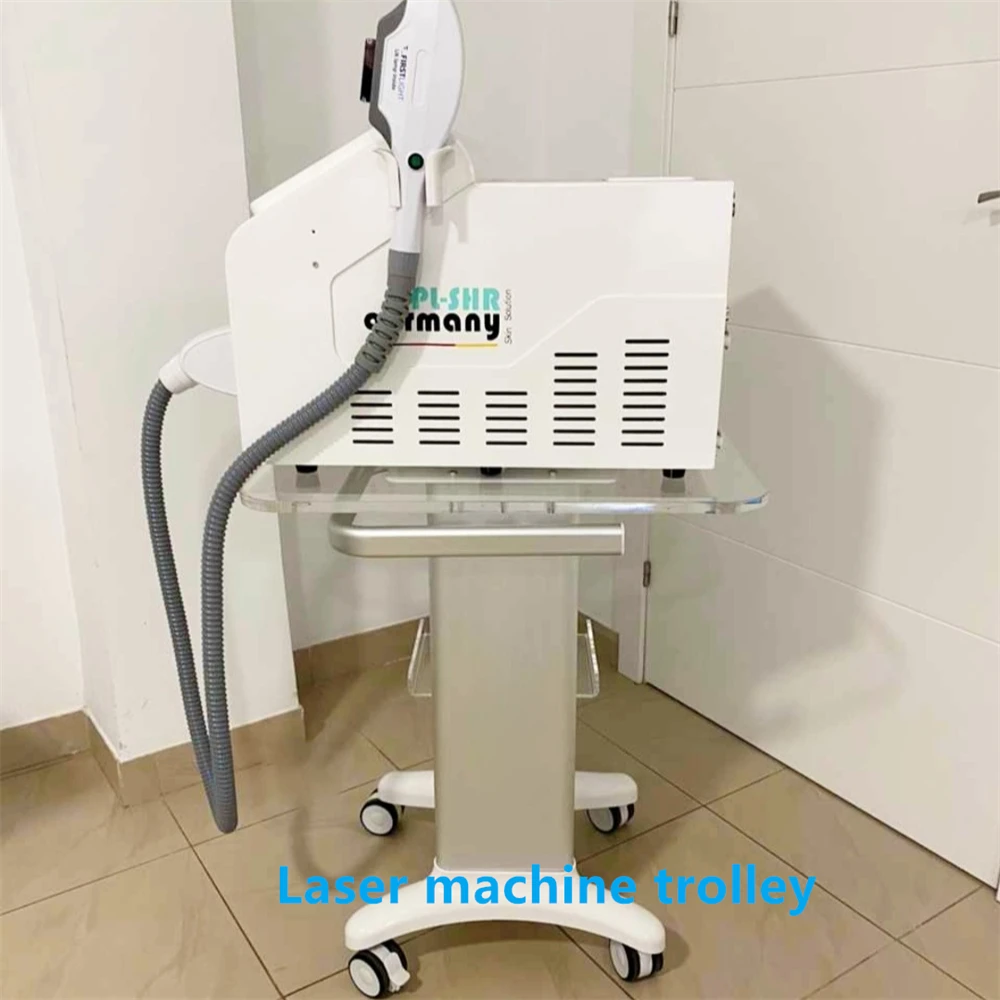 Wholesale White Black Beauty Salon Trolley Hand Cart auxiliary cart for spa equipment spa cavitation machine trolly cart