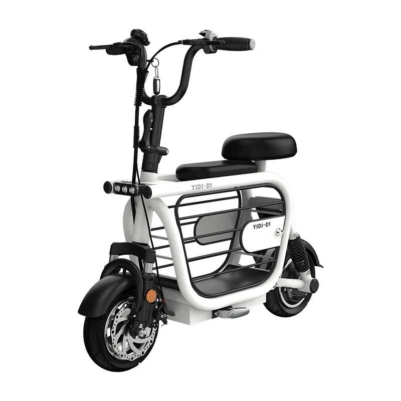 CE High Speed 30km/h 48V 400W Portable 11 Inch Tire 2 Wheel Mini Pet Electric Mobility Scooter With Pet Basket