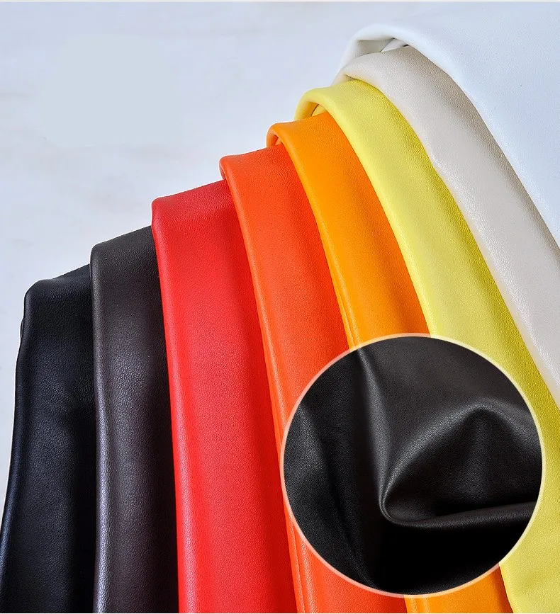 Waterproof Synthetic Leather Fabric Lamb Pattern PU Leather for Clothing Furniture Bag Luggage Sofa Footwear