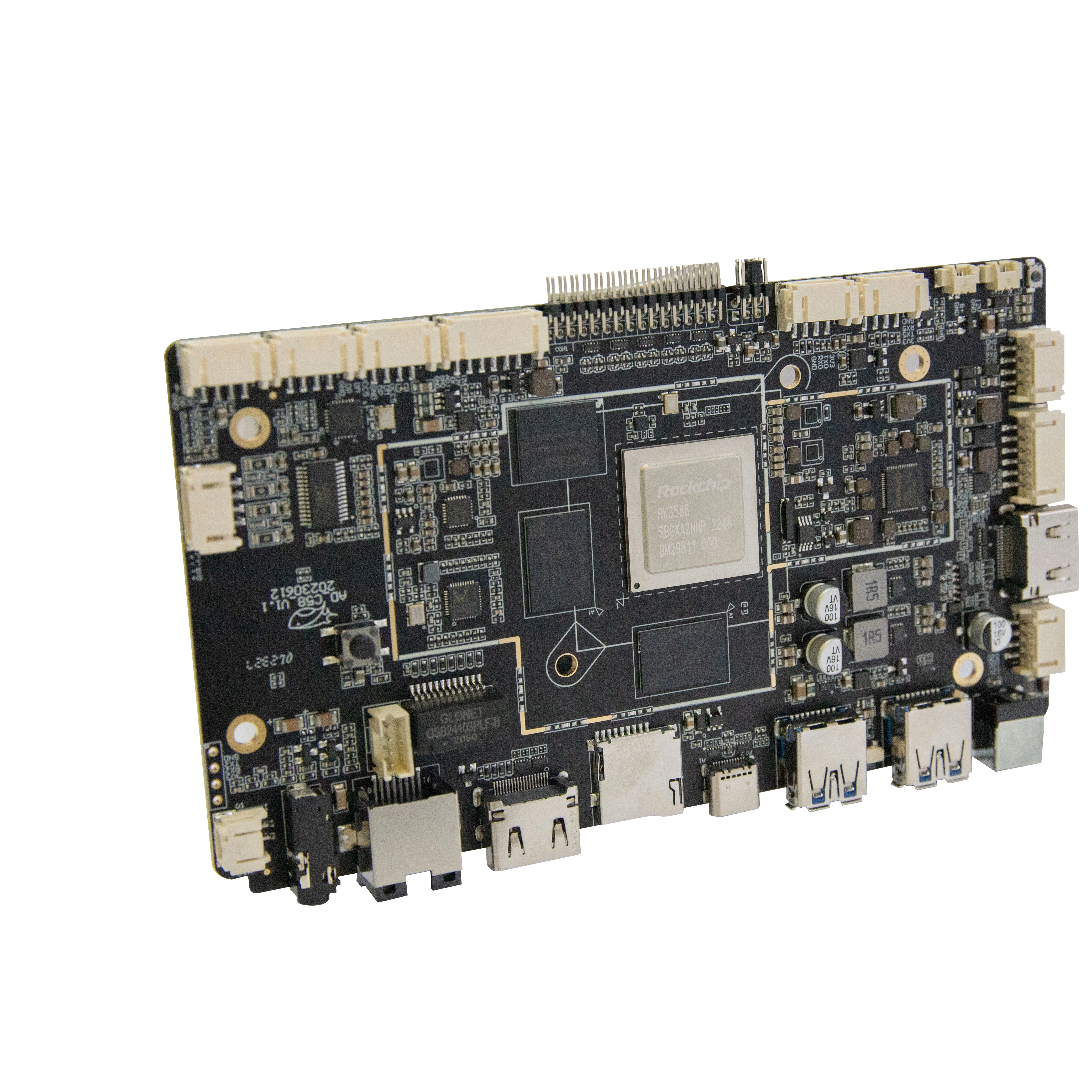 Промышленная плата для ПК RK3588 Встроенная восемь ядер 8K 6 топов NPU медицинский робот самообслуживания