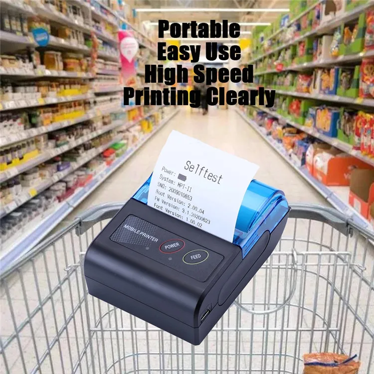 Sell Well New Type YAEN OEM ODM Smart Receipt Phone Printer Blue tooth Printer Android 58MM Wholesale Printer