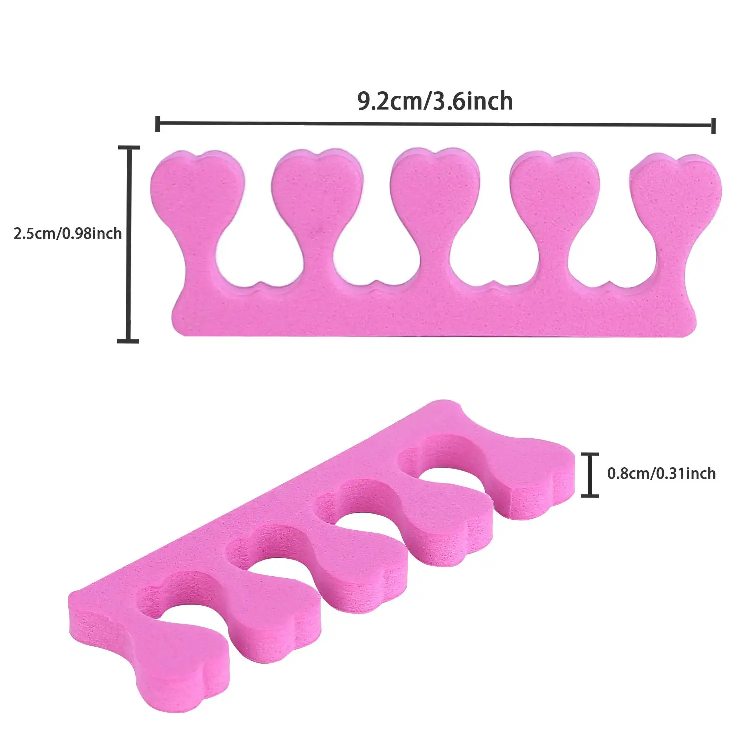 TSZS Professional Disposable Heart Shape Toe Separator Slippers Sponge Disposable EVA Gel Pedicure Toe Finger Separator