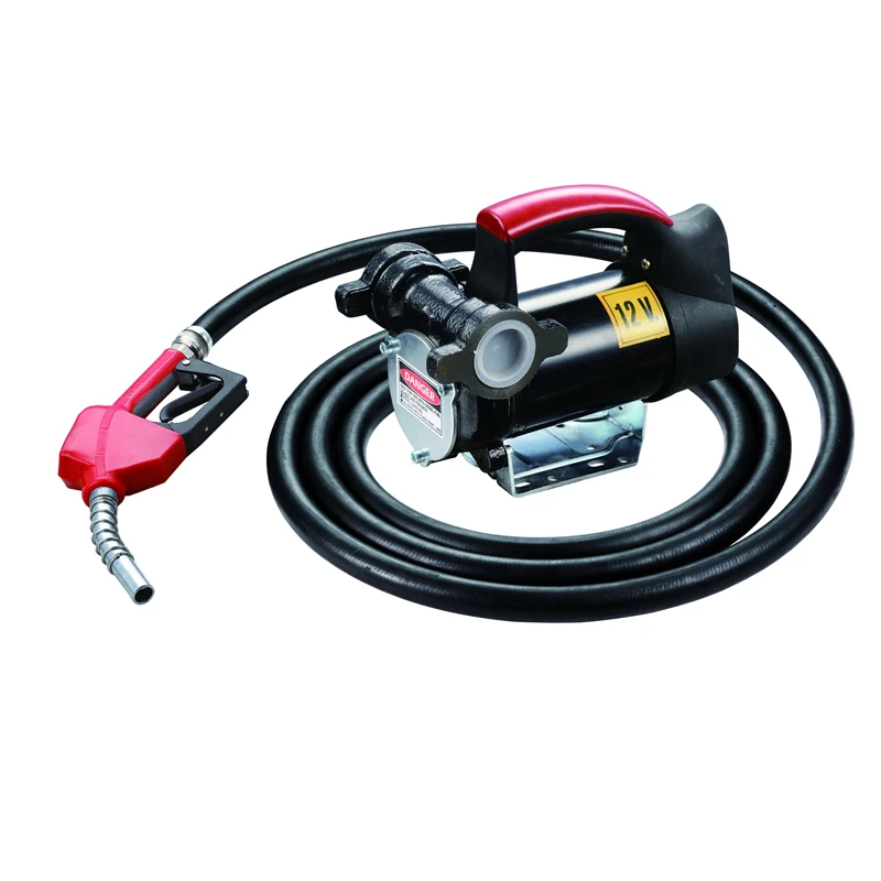 Fuel transfer 50L/min(13GPM) CE certification Transfer pump set  for diesel with meral gun and 4 meters rubber hose