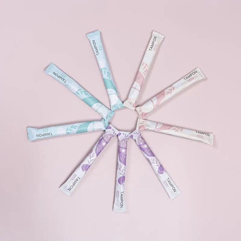 Private Label Manufacturer Customized Brand Sanitary Tampons Soft Cotton Applicator Tampon