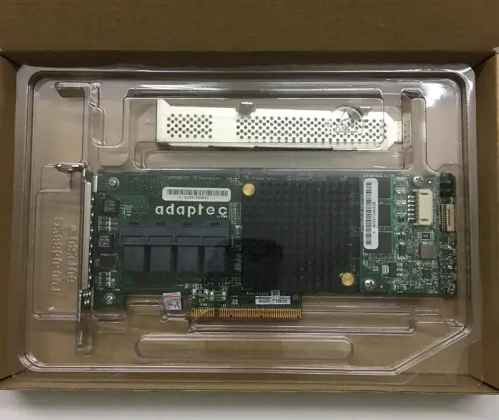 Адаптеры ASR-71605 2274400-R 16-портовый контроллер 6 Гб/с 1 Гб SAS SATA PCIe RAID