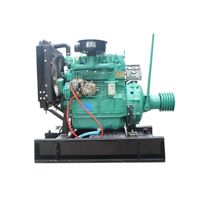 high efficiency water cooled 308kw 330kw diesel engine with belt and clutch