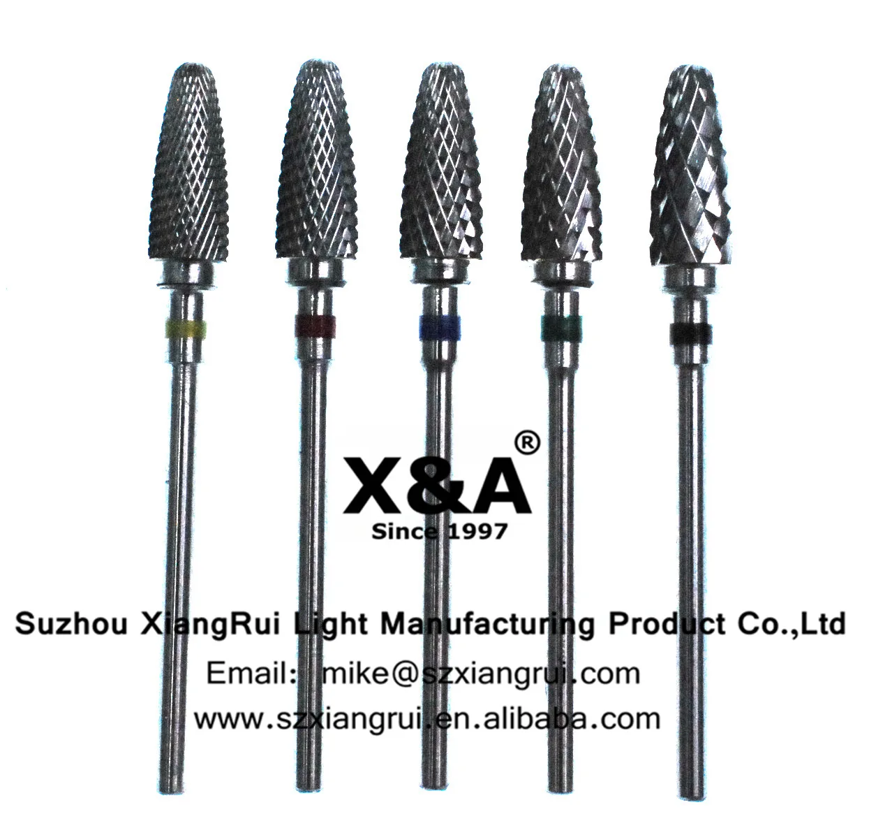 X&A Brand Tungsten Carbide  Cuticle Clean Nail Drill Bits Super Sharp and Durable Nail Drill Bits