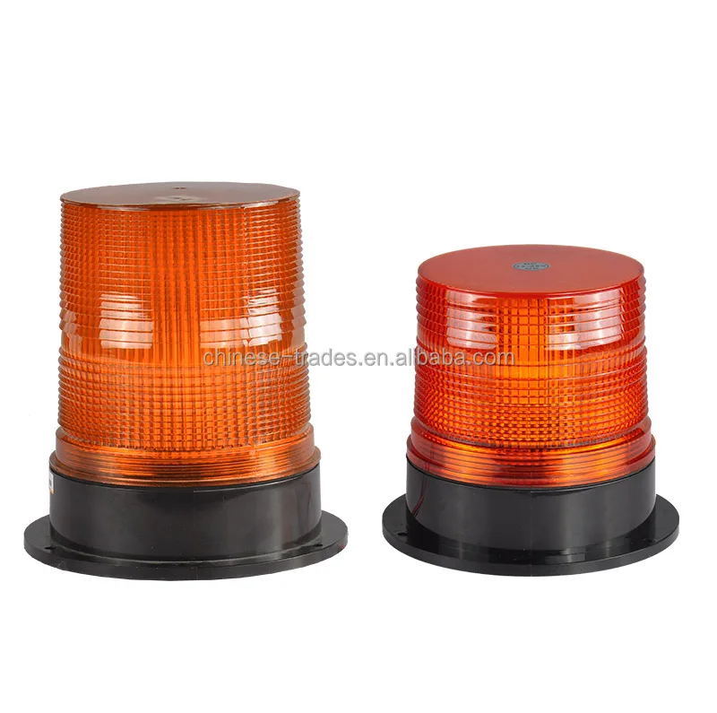 High Profile Amber LED Emergency Rotary Strobe Lamp Heavy Duty Safety Mining Equipment Dual Flashing Warning Beacon Light WL27