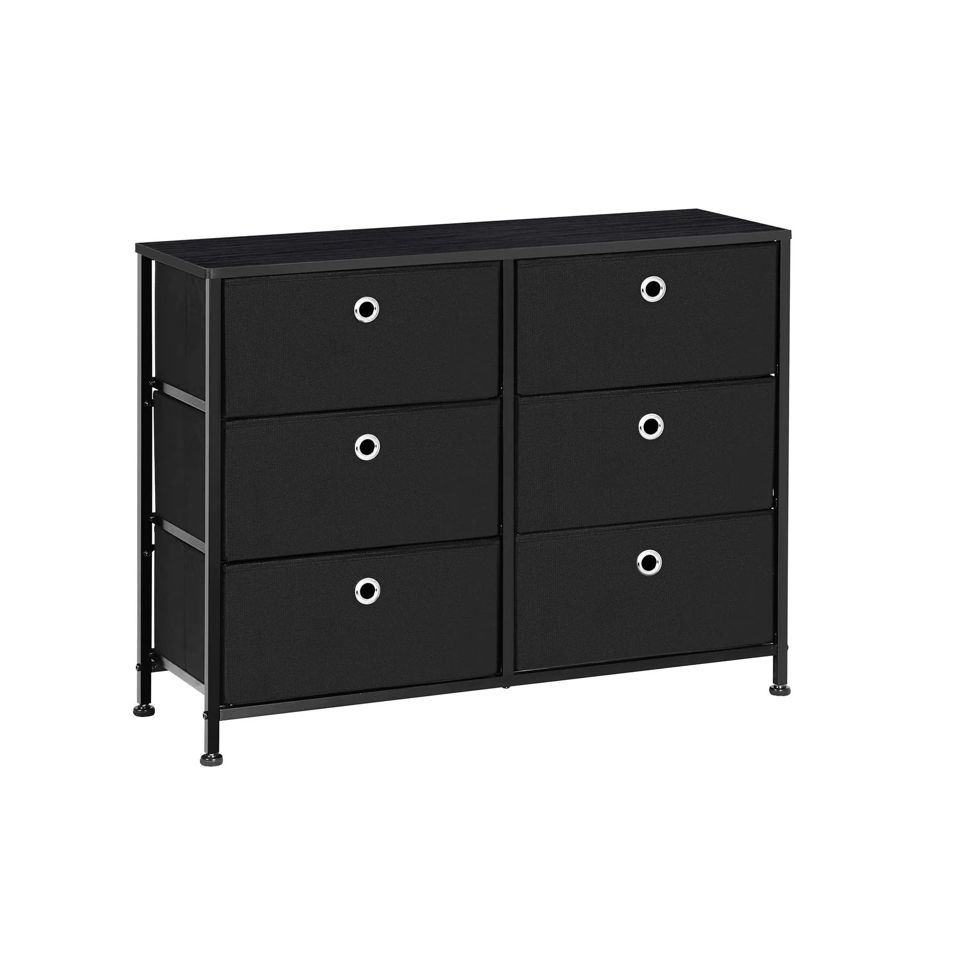 Living Room Chinese Custom Cabinet For Clothes Wardrobe With 6 Fabric Drawers Storage Holders