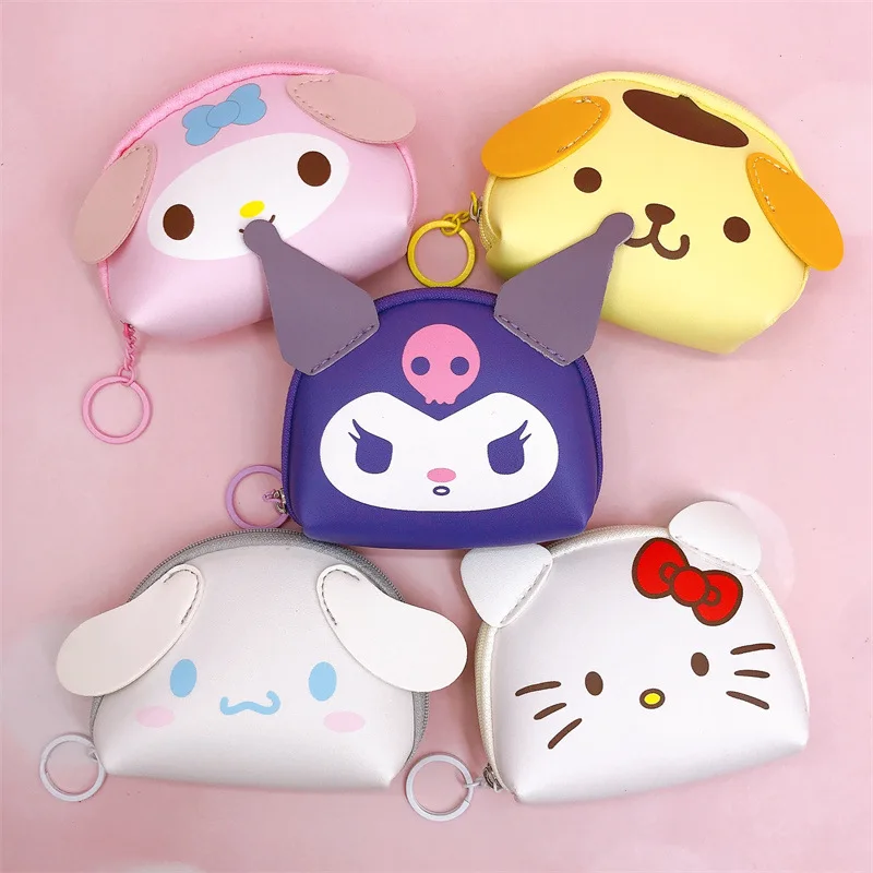 Mini Wallet Ladies Change Purse Wholesale Gift Kitty Girl PU Leather Coin Bag Card Key Pouch Money Cartoon Lovely Monster Pocket