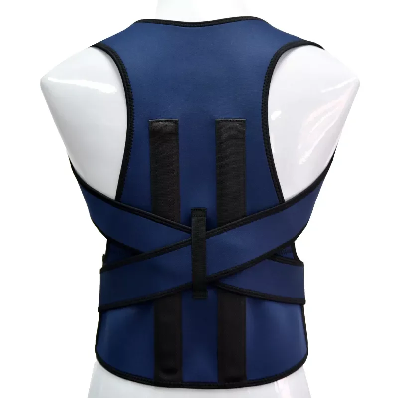 Wholesale Customization 2022 New Navy Color Adjustable Shoulder Posture Corrector Back Brace In Back Support For Men Women