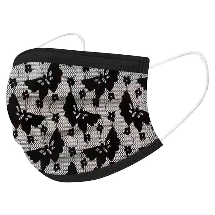 
Wholesale Adult Leopard Face Maskss Disposable Printing 3Ply Meltblown Cloth Camouflage Lace Face Maskss 