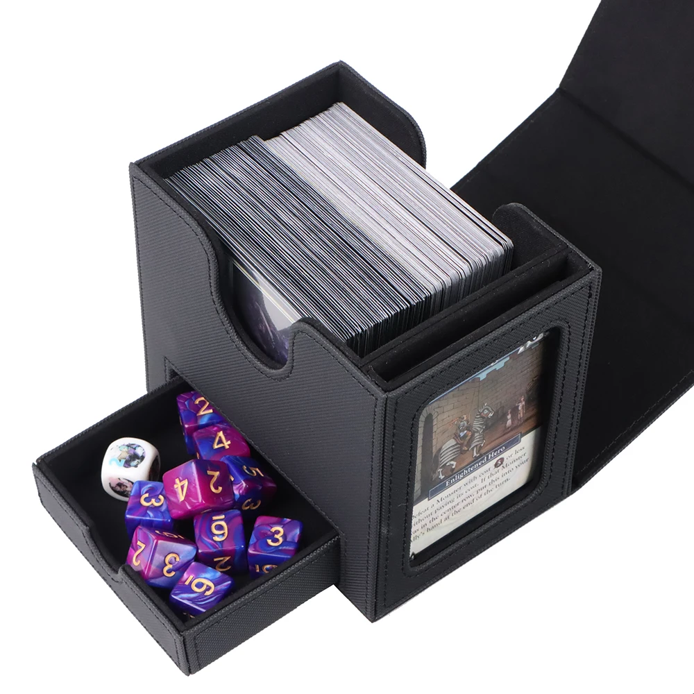 Игровая площадка коробка для хранения торговых карт настольная игра с акриловым держателем Mtg Poke mon Tcg Yugioh Футляр