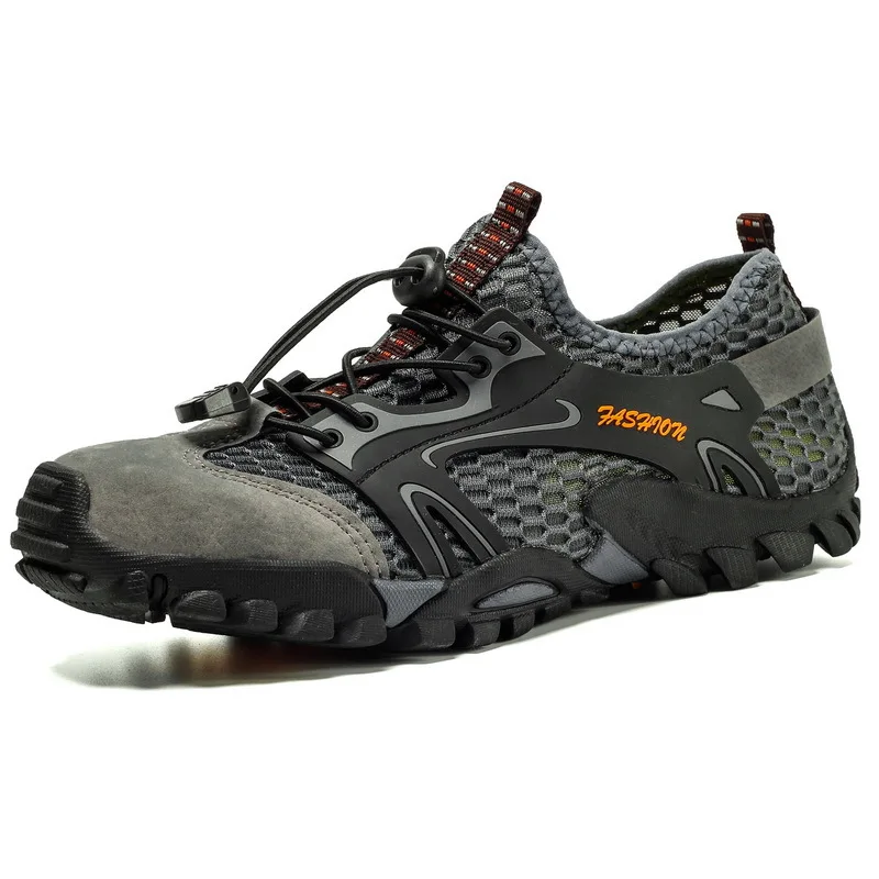 Outdoor wear-resistant breathable comfortable mountain climbing mesh shoes/hikking shoes