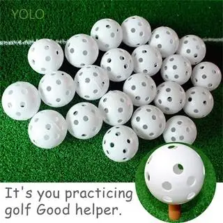 GAMEN multi color outdoor practice 26 holes air flow bulk training mini plastic hollow golf ball