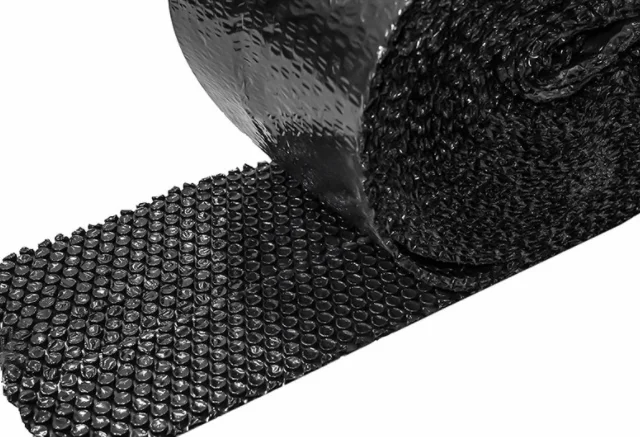 Factory Supplier Black 30cm*100m Air Bubble Roll Packaging Bag Strong Enough Plastic Film Roll for Bottle