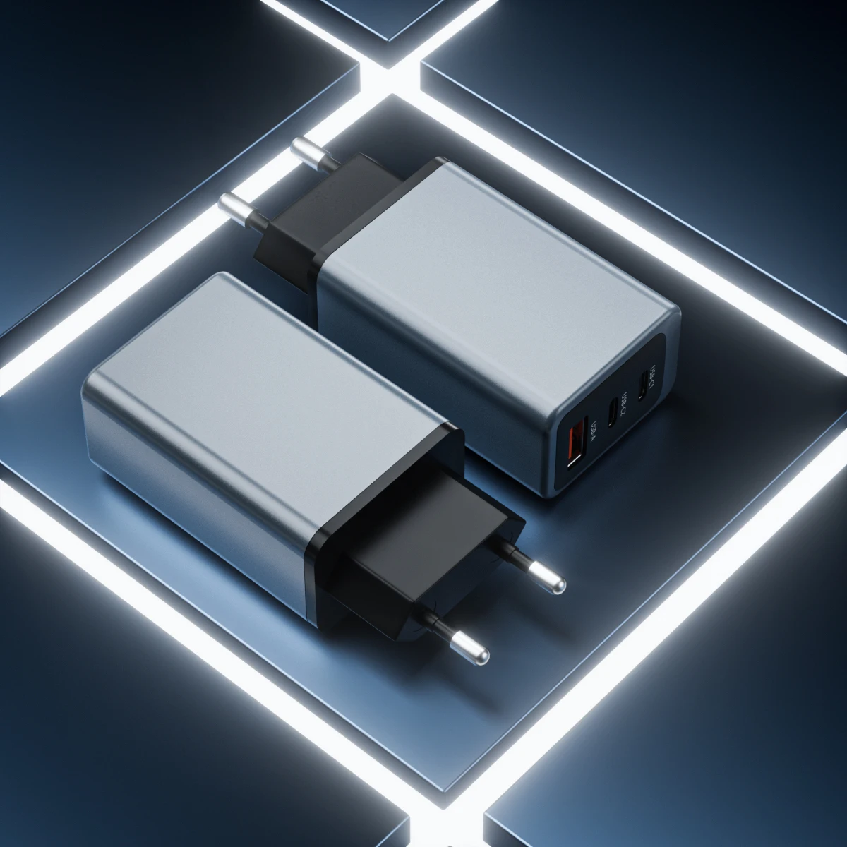 Портативное мини-зарядное устройство KYT 65 Вт KR Plug CE/KC/ETL/SAA/Rohs/UKCA типа c для iPhone, Apple, Samsung