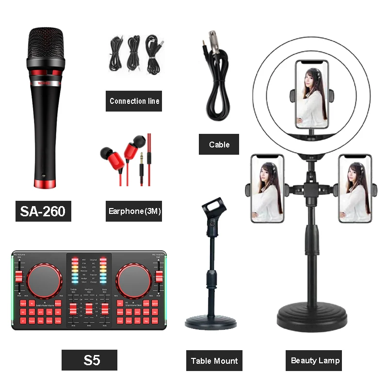 Лучший медиа Студия запись в прямом эфире микрофон компьютер USB музыкальные звуковые карты Ручной