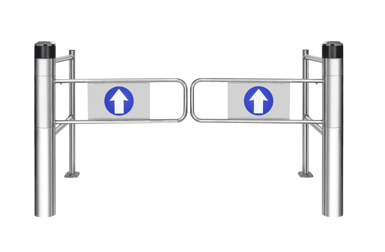 Swing gate manual door,double swing gate opener, Supermarket Safety Pedestrian Access Control System Entrance Revolving Door