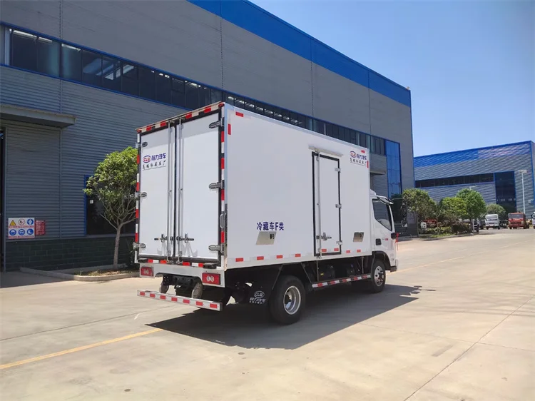 Foton Aoling E 4.2 Meters 18 Degree Frozen Cargo Box 5 Tons Load Refrigerator Truck New Diesel Manual Automatic Euro 5