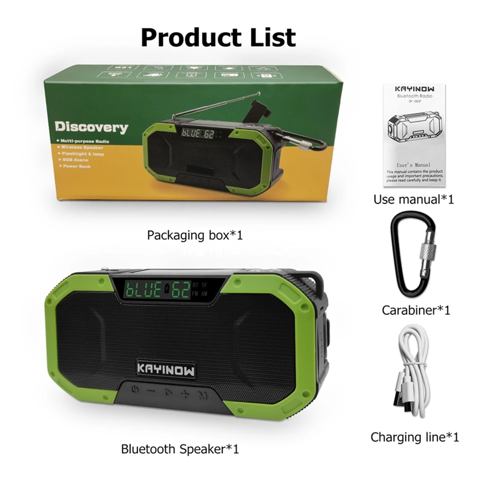 Аварийный приемник для любой погоды, мультиколонки, другие для авто, AM, Fm-радио с рукояткой