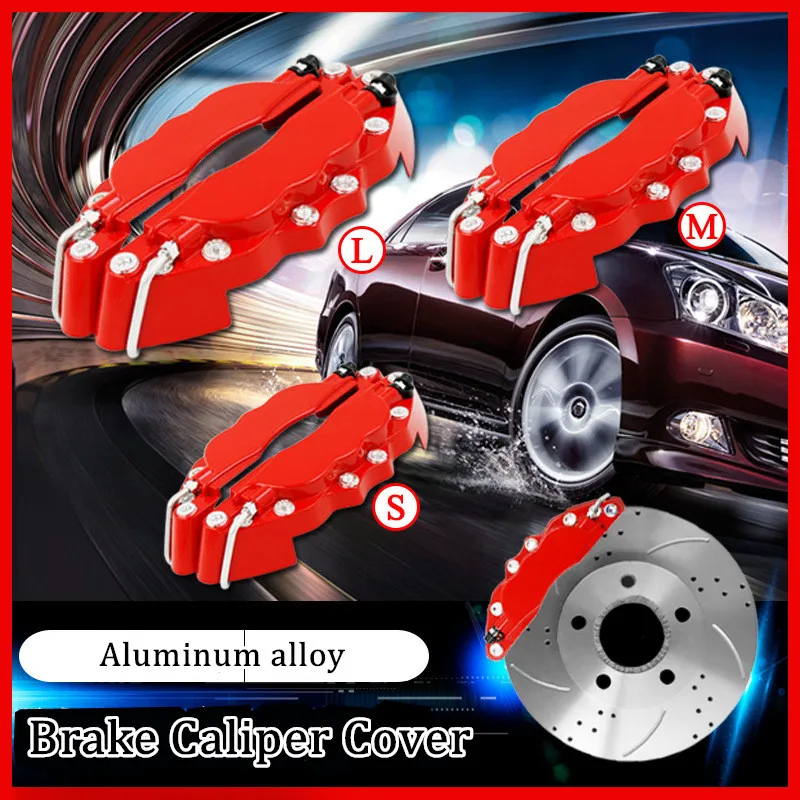 Brake Calipers Cover Aluminum Alloy Car Parts Accessories Brake Abalone Cover Metal Brake Calipers Cover Universal