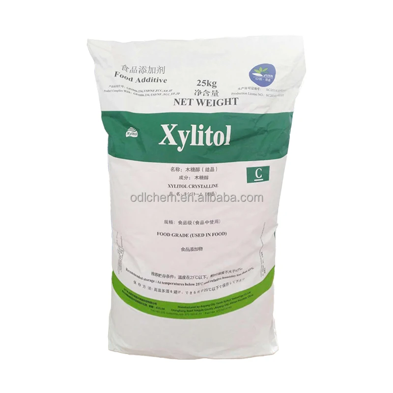 Wholesale Bulk Food Grade Xylitol Powder 87-99-0 Manufacturer Dried Style Sweeteners Gum Base Food Additives Bag Drum Packaging