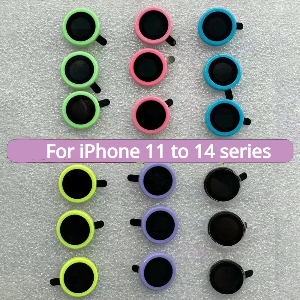 Ceramic Luminous Camera Protector for IPhone11 14 13 12 Pro Max IPhone13 Mini Protector Back Film Sticker  Lens Screen Protector