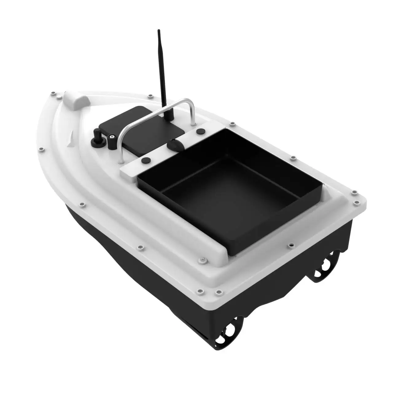2024 новый двойной моторный Открытый Rc приманка рыболовная лодка с функцией GPS радиоуправляемая