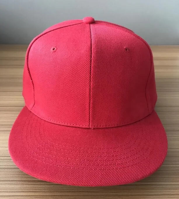 Wholesale Custom Red Big Visor Hat Gorras Snapback Hat Cap