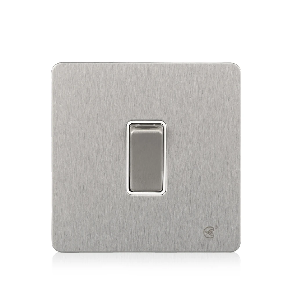 Youda 1 gang two way stainless steel wall electric light switch for home